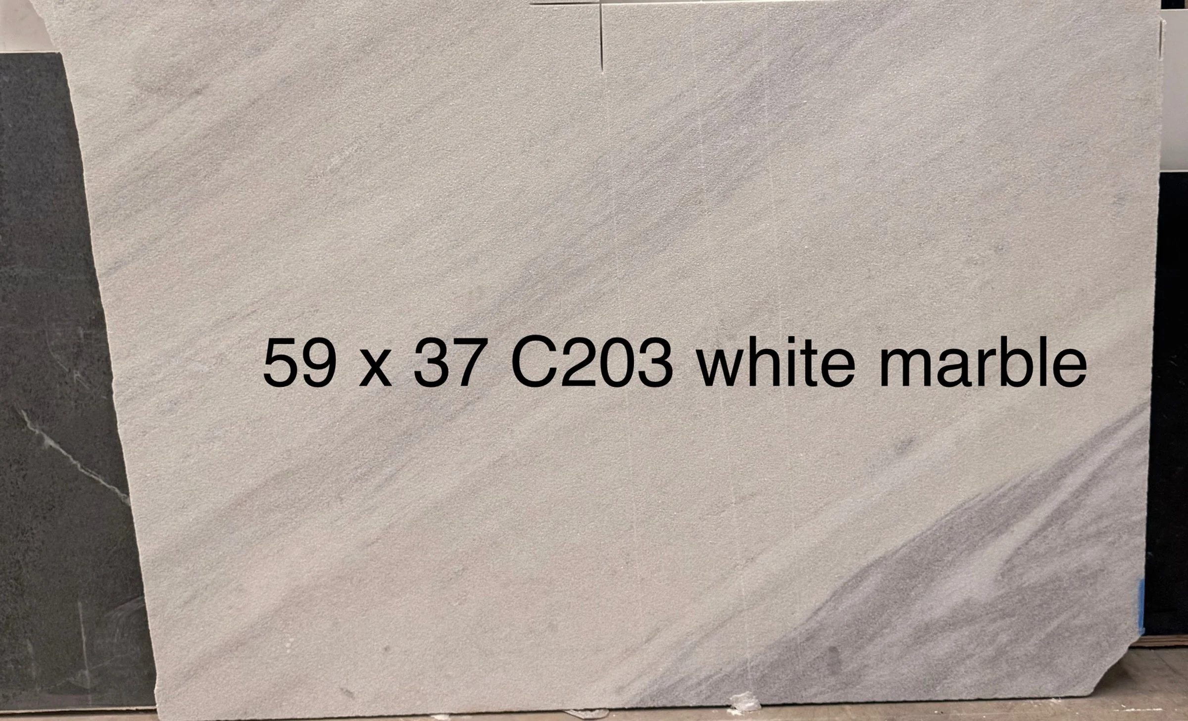 White Marble Leather, 37" x 59"