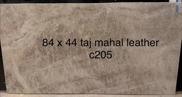 Taj Mahal Leather Quartzite remnant, 44" x 84"