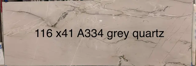 Gray Quartzite Quartzite remnant, 41" x 116"