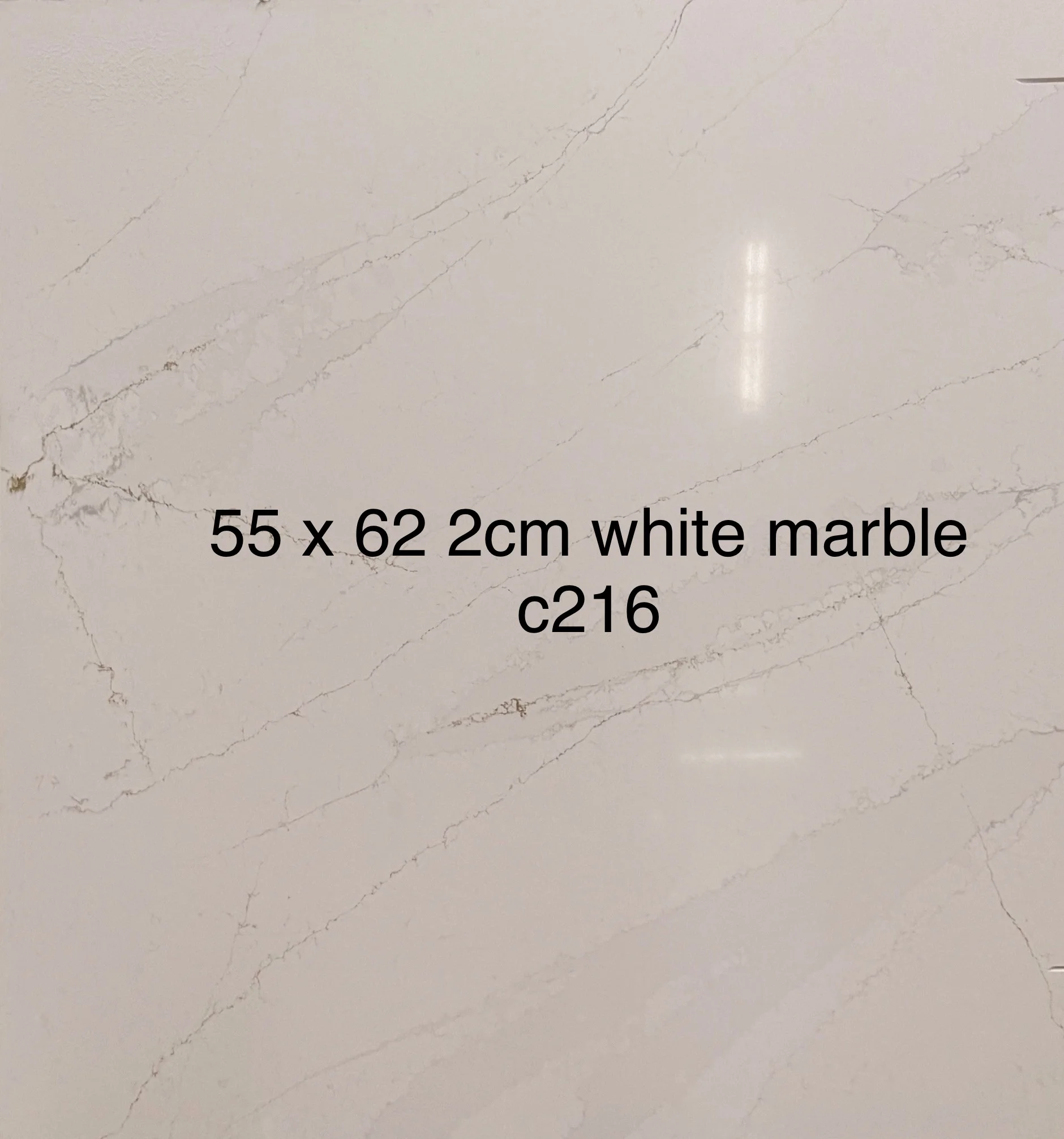White Quartz, 62" x 55"