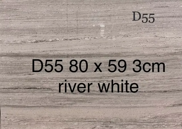 River White Granite remnant, 59" x 80"