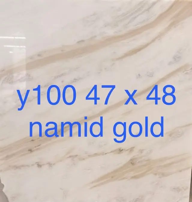 Namid Gold Marble remnant, 48" x 47"