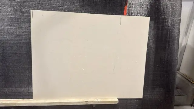 Carrara Quartz Quartz remnant, 47" x 32"