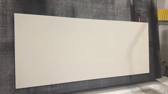 Reliance Alaskan Pure White Quartz remnant, 114" x 48"