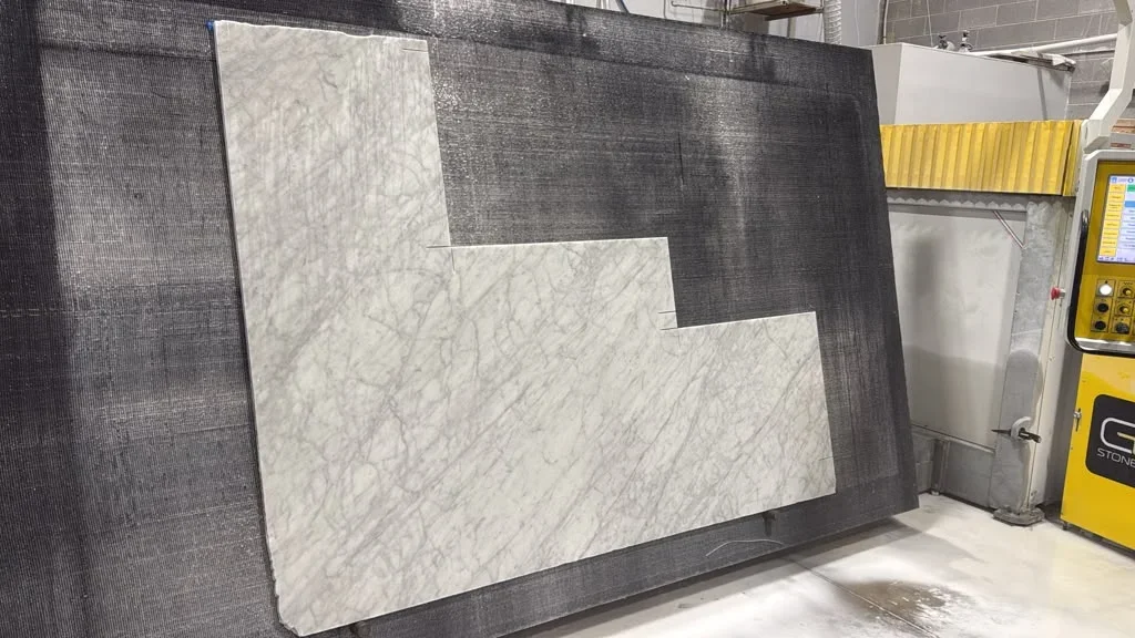Carrara Marble, 92" x 70"