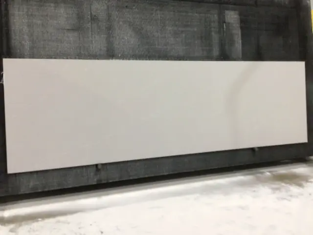 Q Quartz Soapstone Mist Quartz remnant, 130" x 38"