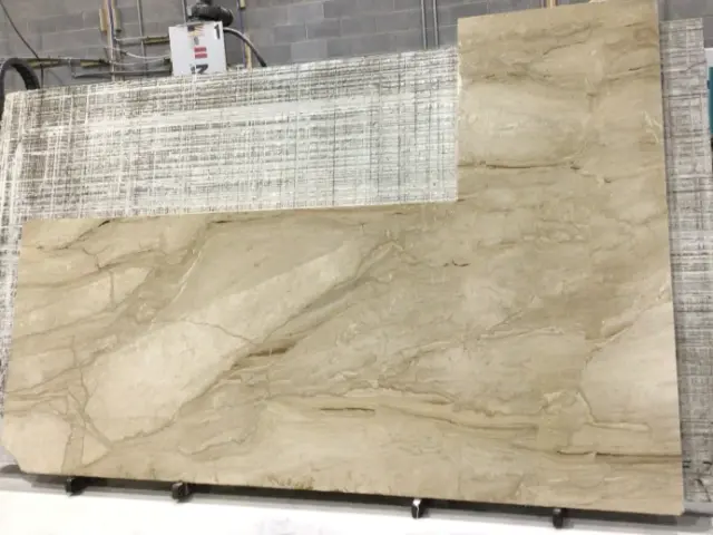 Daino Reale Travertine remnant, 115" x 45"
