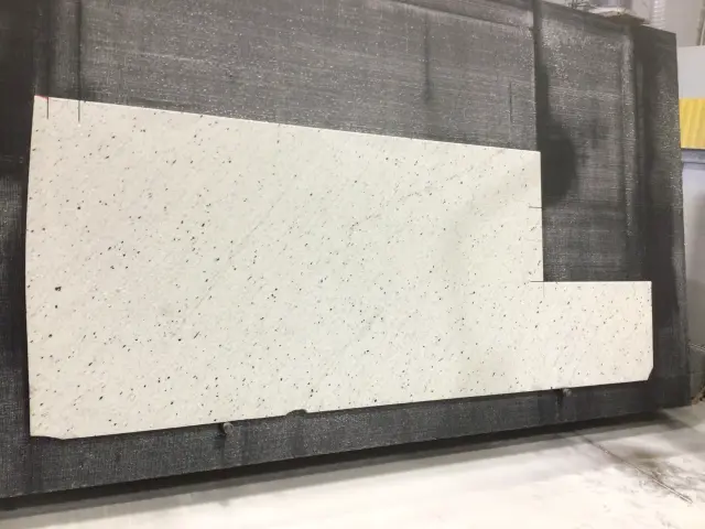 Pitaya White Granite Granite remnant, 89" x 48"