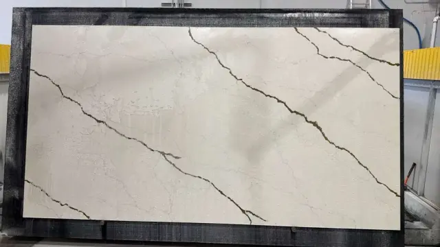 - Calacatta Aventus Quartz remnant, 138" x 73"