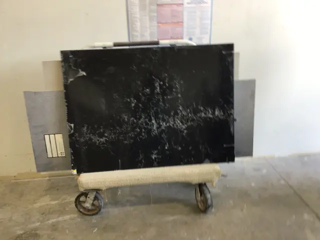 - Volcanic Glacier 2cm Quartz remnant, 42" x 32"